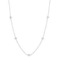 Collana Gazzola Gioielli Donna in Oro bianco Diamante BBGT05CB07